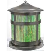 Meyda Tiffany Fulton 2 Light 16" Tall Pier Mount Post Light Craftsman Brown