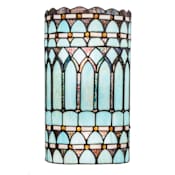 Meyda Tiffany Aello 2 Light 8" Wide Hand-Crafted Wall Sconce with Stained Glass Multi- Colored