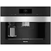 Miele 10.14 Oz. Programmable Built In Coffee Machine with AutoDescale and Grinder Clean Touch Steel