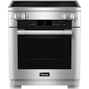 Miele 30 Inch Wide 4.59 Cu. Ft. Slide In Fingerprint Resistant Induction Range with TwinPower Clean Touch Steel
