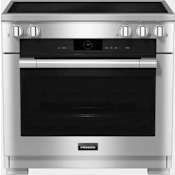 Miele 36 Inch Wide 5.7 Cu. Ft. Slide In Fingerprint Resistant Induction Range with Rapid Preheat and Moisture Plus Stainless Steel