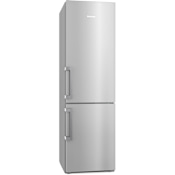 Miele 24 Inch Wide 13.21 Cu. Ft. Energy Star Certified Bottom Freezer Refrigerator with DynaCool and NoFrost System Clean Touch Steel
