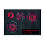 Miele 30 Inch Wide 4 Burner Staggered Burner Electric Cooktop Stainless Steel
