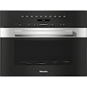 Miele 24 Inch Wide 1.62 Cu. Ft. 900 Watt Built In Microwave with Top Controls Clean Touch Steel