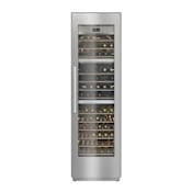 Miele 24 Inch Wide Right Hinge 104 Bottle Capacity Built-In Wine Cooler Stainless Steel