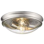 Millennium Lighting 2 Light 12" Wide Flush Mount Bowl Ceiling Fixture Brushed Nickel