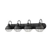 Millennium Lighting Neo-Industrial 4 Light Bathroom Vanity Light Matte Black