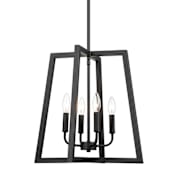 Millennium Lighting 4 Light 17" Wide Multi Light Pendant Matte Black