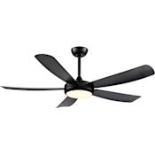 Millennium Lighting Airstra 52" 5 Blade Indoor / Outdoor 3CCT Integrated LED Ceiling Fan with Wall Control Matte Black