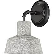 Millennium Lighting Lloyd 10" Tall Outdoor Wall Sconce with Metal Shade - ADA Compliant Textured Cement