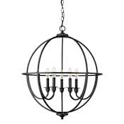 Millennium Lighting Artemis 5 Light 24" Wide Taper Candle Style Chandelier Matte Black