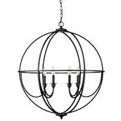 Millennium Lighting Artemis 6 Light 30" Wide Taper Candle Style Chandelier Matte Black