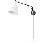 Millennium Lighting Elane 14" Tall Wall Sconce Matte Black / Vintage Brass