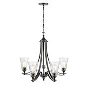 Millennium Lighting Natalie 5 Light 28" Wide Chandelier Matte Black