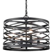 Millennium Lighting Annata 4 Light 16" Wide Cage Pendant Matte Black