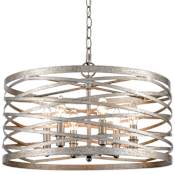 Millennium Lighting Annata 6 Light 20" Wide Drum Chandelier Antique Nickel