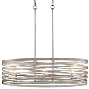 Millennium Lighting Annata 6 Light 32" Linear Chandelier Antique Nickel