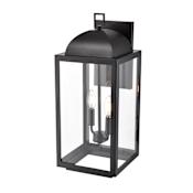 Millennium Lighting Beaufort 2 Light 23" Tall Outdoor Wall Sconce Powder Coated Black