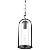 Millennium Lighting Luxio 9" Wide Outdoor Mini Pendant Powder Coated Black