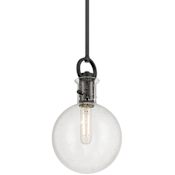 Millennium Lighting Glanora 8" Wide Mini Pendant Matte Black