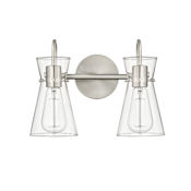 Millennium Lighting Camellia 2 Light 14" Wide Vanity Light Brushed Nickel