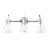 Millennium Lighting Camellia 3 Light 22" Wide Vanity Light Brushed Nickel