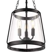 Millennium Lighting Adabella 3 Light 12" Wide Multi Light Pendant Matte Black