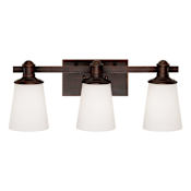 Millennium Lighting Cimmaron 3 Light Bathroom Vanity Light Rubbed Bronze