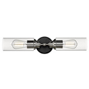 Millennium Lighting 2 Light 24" Wide Bathroom Vanity Light Matte Black / Brushed Nickel