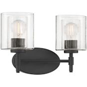 Millennium Lighting Solventa 2 Light 15" Wide Vanity Light Matte Black