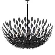 Millennium Lighting Merylmint 8 Light 28" Wide Pendant Matte Black