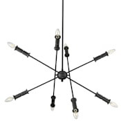 Millennium Lighting Potiss 8 Light 33" Wide Sputnik Chandelier Matte Black