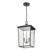 Millennium Lighting Fetterton 3 Light 11" Wide Outdoor Taper Candle Pendant Powder Coat Black