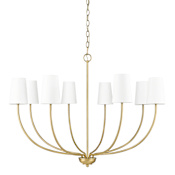 Millennium Lighting Kandor 8 Light 38" Wide Chandelier Vintage Brass