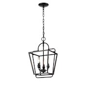 Millennium Lighting 3 Light 12" Wide Multi Light Pendant Matte Black