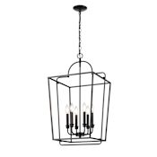 Millennium Lighting 6 Light 18" Wide Multi Light Pendant Matte Black