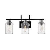 Millennium Lighting Clifton 3 Light 24" Wide Bathroom Vanity Light Matte Black / Brushed Nickel