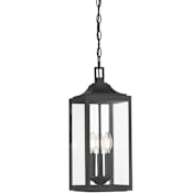 Millennium Lighting Halston 3 Light 7" Wide Outdoor Taper Candle Mini Pendant Powder Coated Black