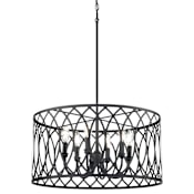 Millennium Lighting Arelyn 6 Light 23" Wide Pendant Matte Black