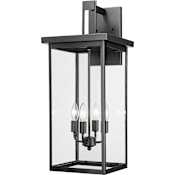 Millennium Lighting Barkeley 4 Light 27" Tall Outdoor Wall Sconce Powder Coat Black