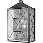 Millennium Lighting Caswell 3 Light 22" Tall Outdoor Wall Sconce Powder Coat Black