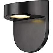 Millennium Lighting 6" Tall LED Outdoor Wall Sconce with Frosted Glass Shade - ADA Compliant Powder Coated Black