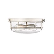 Millennium Lighting Mayson 2 Light 13" Wide Flush Mount Bowl Ceiling Fixture Brushed Nickel
