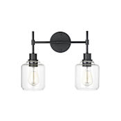 Millennium Lighting Asheville 2 Light 18" Wide Bathroom Vanity Light Matte Black