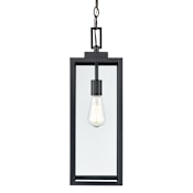 Millennium Lighting Atless 7" Wide Outdoor Mini Pendant Powder Coated Black