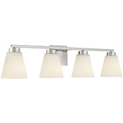Millennium Lighting Strayhan 4 Light 31" Wide Vanity Light Brushed Nickel