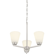 Millennium Lighting Strayhan 3 Light 18" Wide Chandelier Brushed Nickel