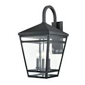Millennium Lighting Seager 3 Light 25" Tall Outdoor Wall Sconce Textured Black