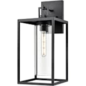 Millennium Lighting Ellway 20" Tall Outdoor Wall Sconce with Clear Glass Shade - ADA Compliant Textured Black