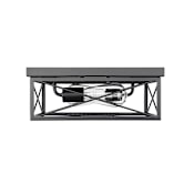 Millennium Lighting 2 Light 13" Wide Flush Mount Ceiling Fixture Matte Black